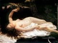 Femme avec un réalisme de perroquet réalisme peintre Gustave Courbet